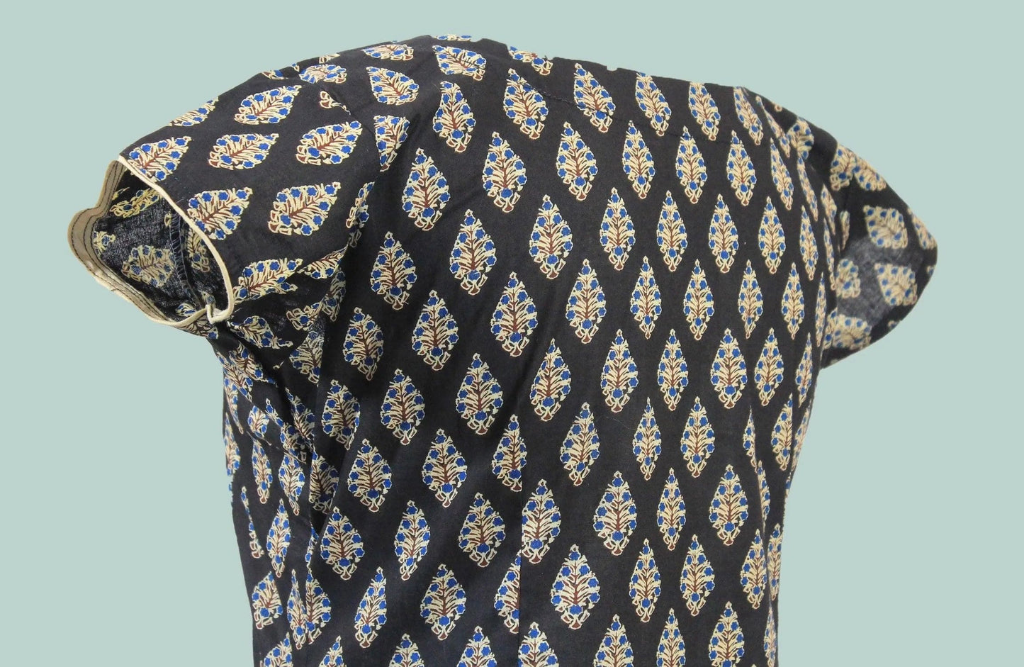 Black Printed Kurta | Indian Kurtis for Women | cotton | Muvvas Boutique