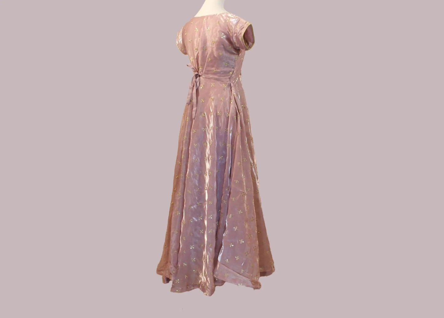 Lavender Anarkali Organza Dress with Gold Work | Indian Ethnic Wear | Anarkali Suit | Anarkali Dress | Indian Anarkalis