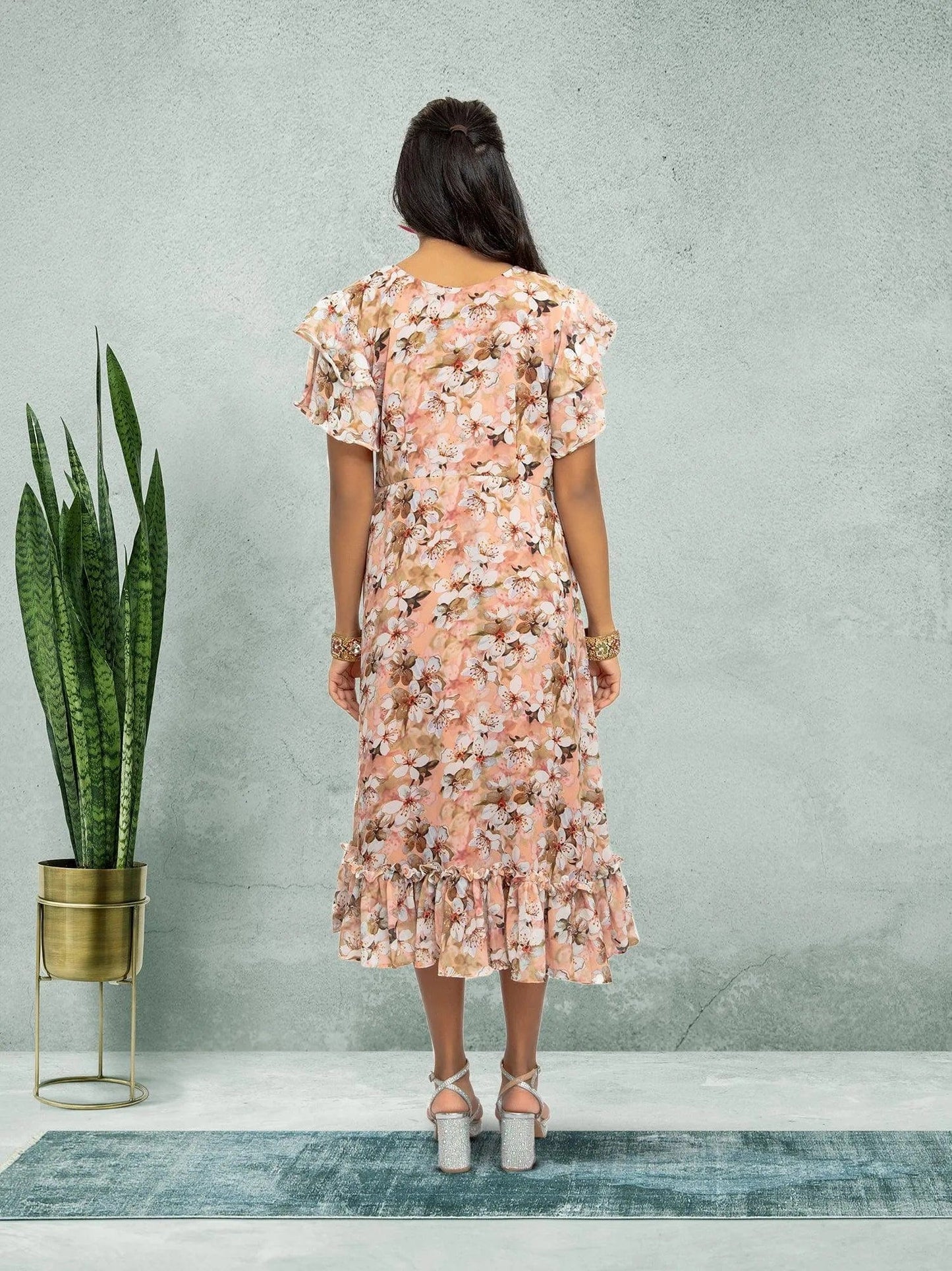 Pink Color Printed Dress | casual indian wear | indian wear usa | Indian Ethnic Wear | Indian Attire For Women | Indian Dresses From India