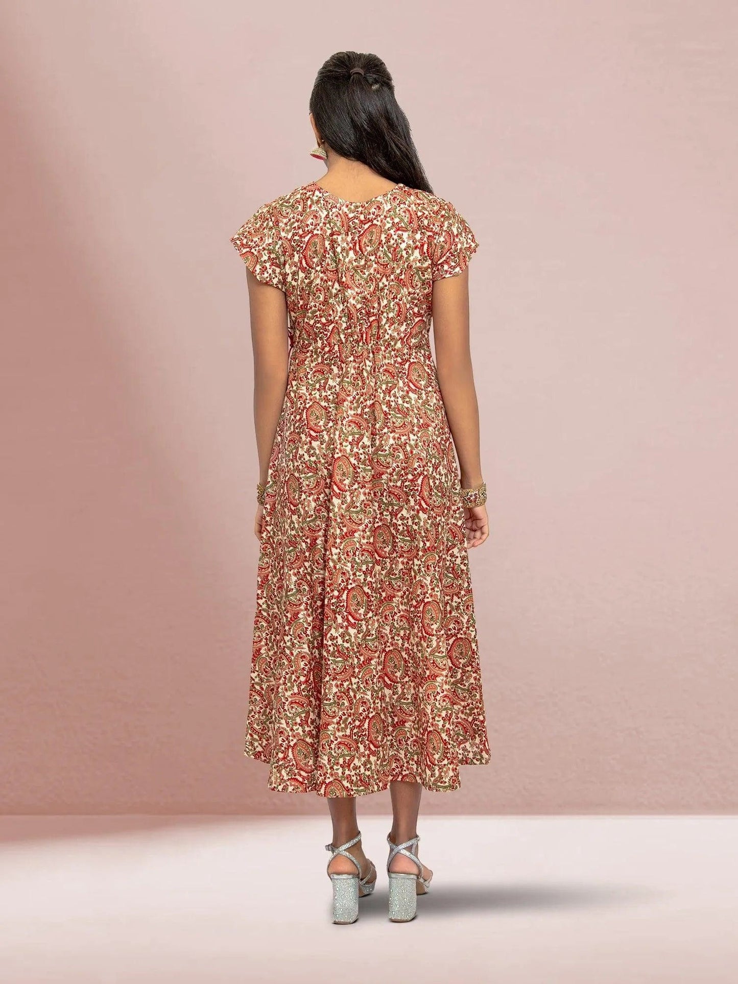 Red & Cream Dress | casual indian wear | indian wear usa | indian clothing online usa | indian dress in usa online | Indian Ethnic Wear | Indian Dresses From India