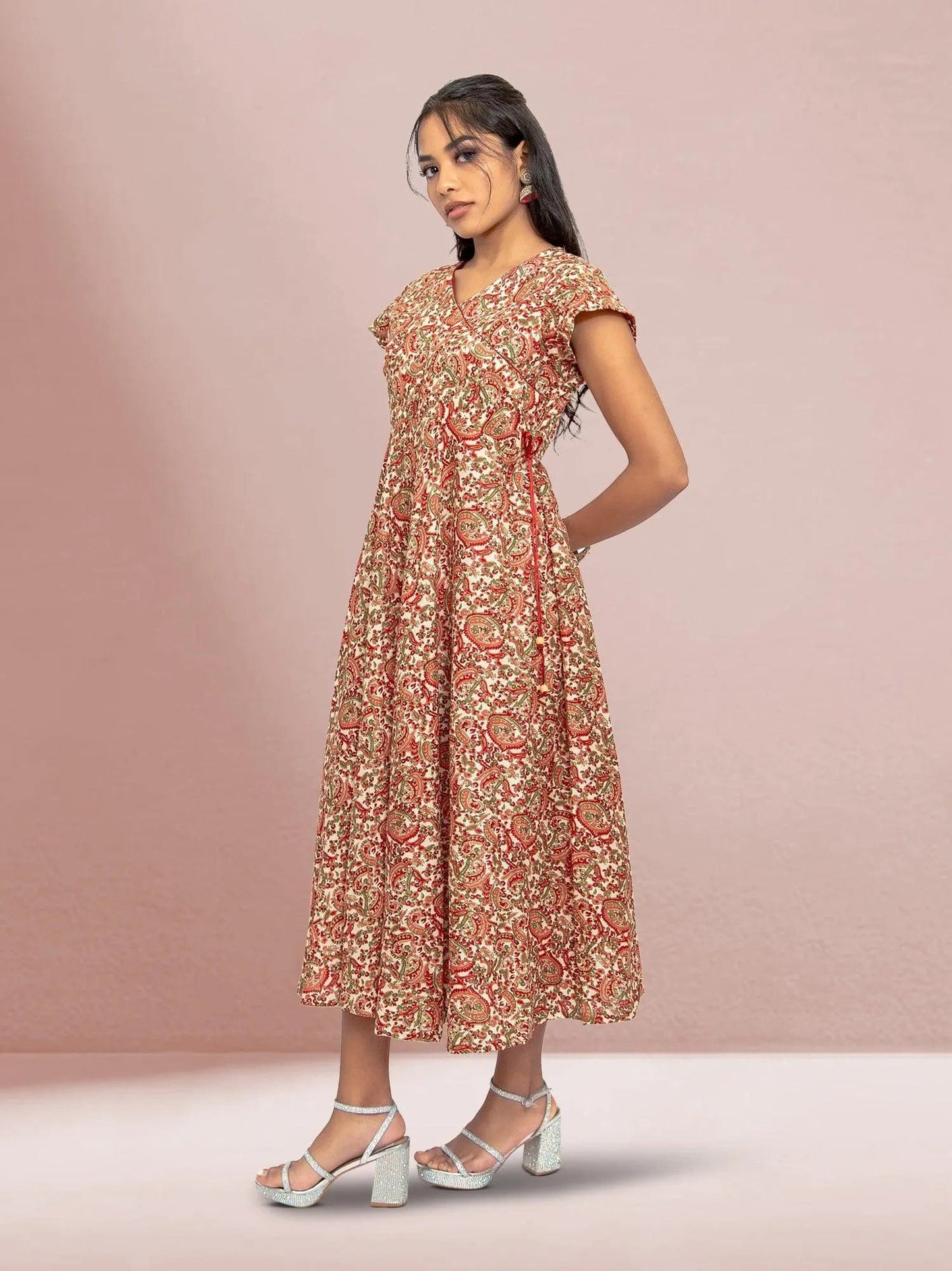 Red & Cream Dress | casual indian wear | indian wear usa  | indian clothing online usa | indian dress in usa online | Indian Ethnic Wear | Indian Dresses From India