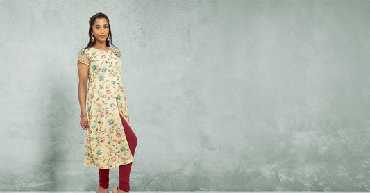 Harmony Hues - White Printed Kurta