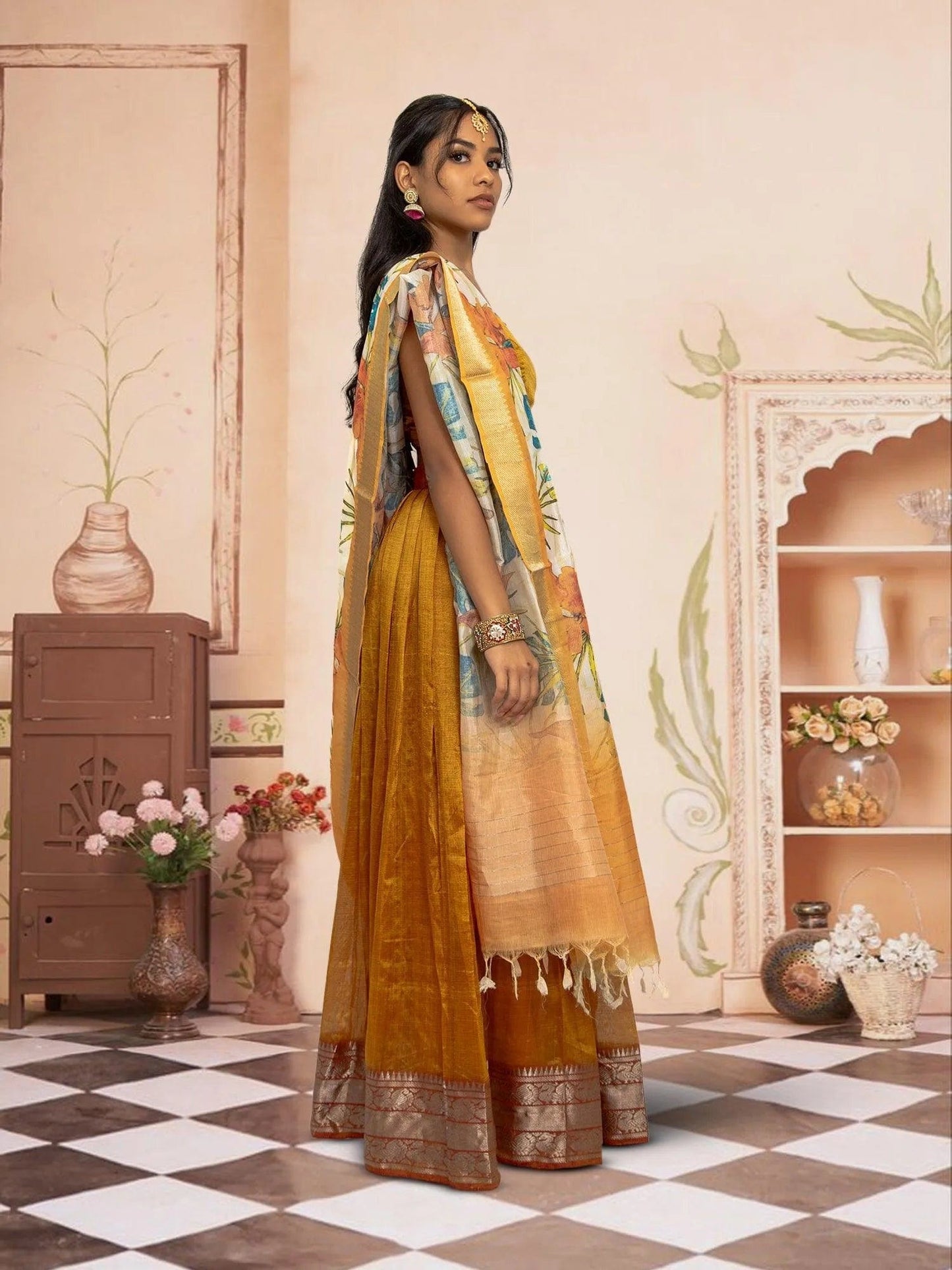 Brown Silk Lehenga - Festive Ethnic Wear | Lehengas For Wedding | Indian Attire For Women | Indian Dresses From India