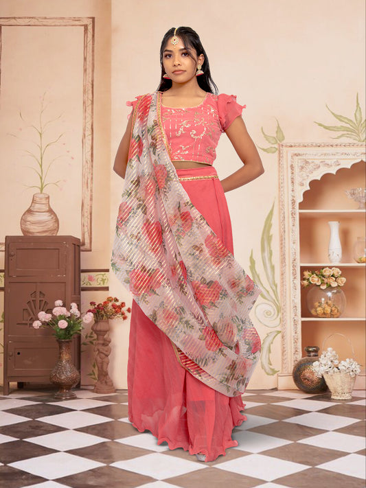 Pink Lehenga - Elegant Ethnic Wear | Muvvas Boutique