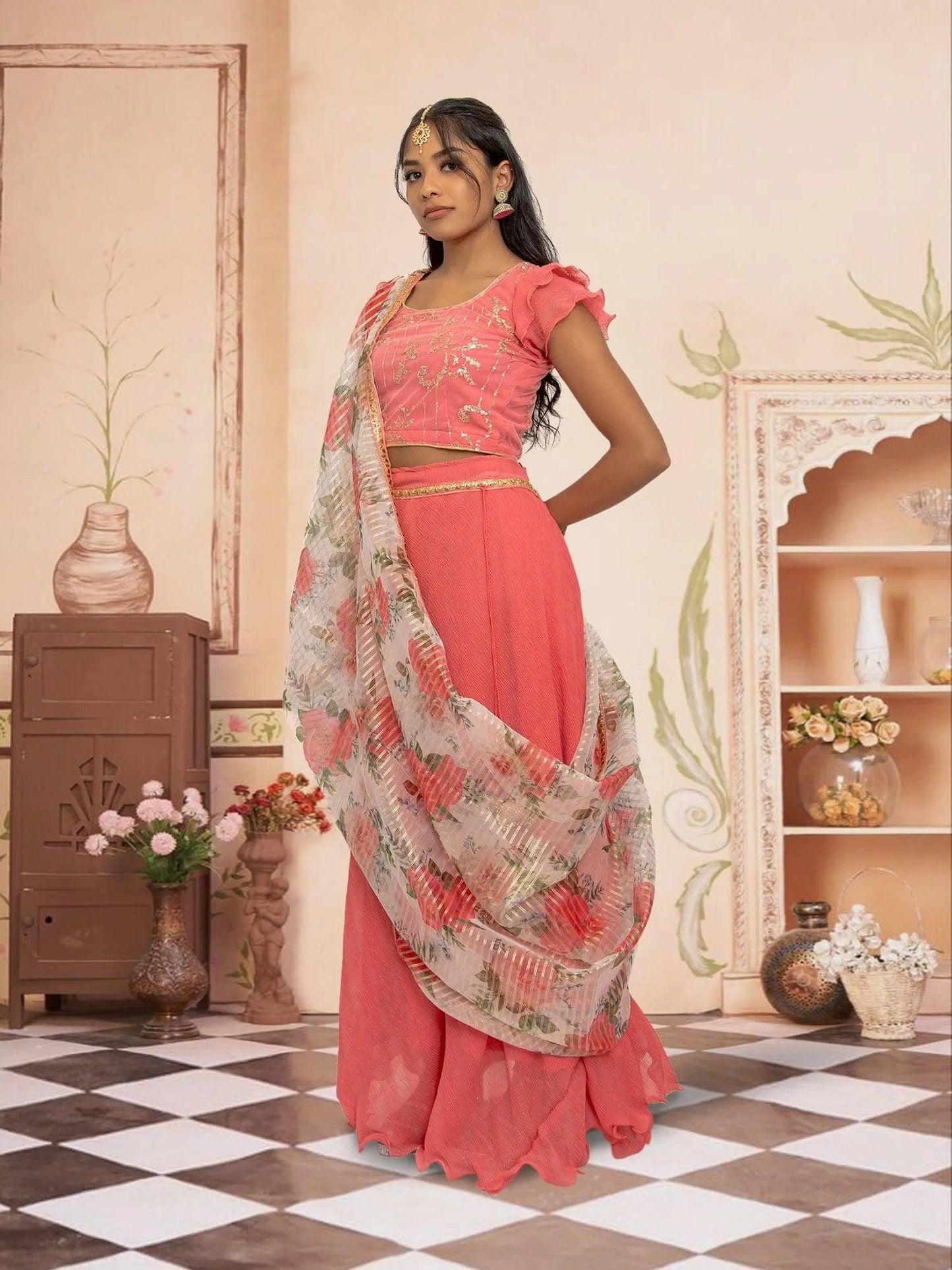 Pink Lehenga - Elegant Indian Wear |  Lehengas For Wedding | Lehengas For Wedding | Lehenga | Indian Ethnic Wear | Lehengas For Wedding